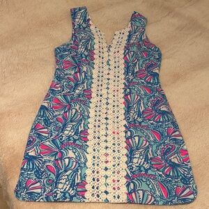 Lilly Pulitzer for Target Floral Blue and Pink Mini Dress